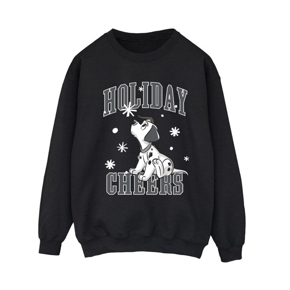 101 Dalmatians Womens/Ladies Holiday Cheer Sweatshirt / Black
